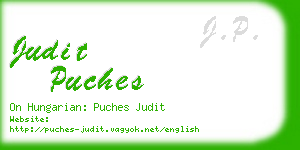 judit puches business card